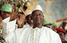 Le général Lansana Conté a régné sur la Guinée de 1984 à 2008. ©AFP